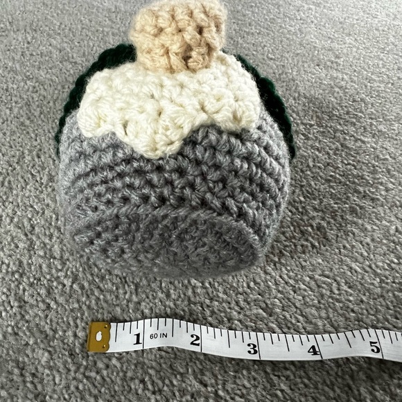 3/$50 Hand Crocheted Scandinavian Christmas Gnome Blue & Gray! - Picture 10 of 10